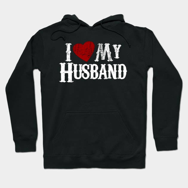 i love my husband Hoodie by Brucento